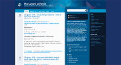 Desktop Screenshot of proclamarelaparola.it