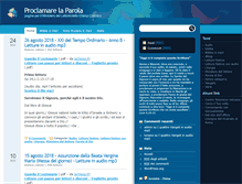 Tablet Screenshot of proclamarelaparola.it